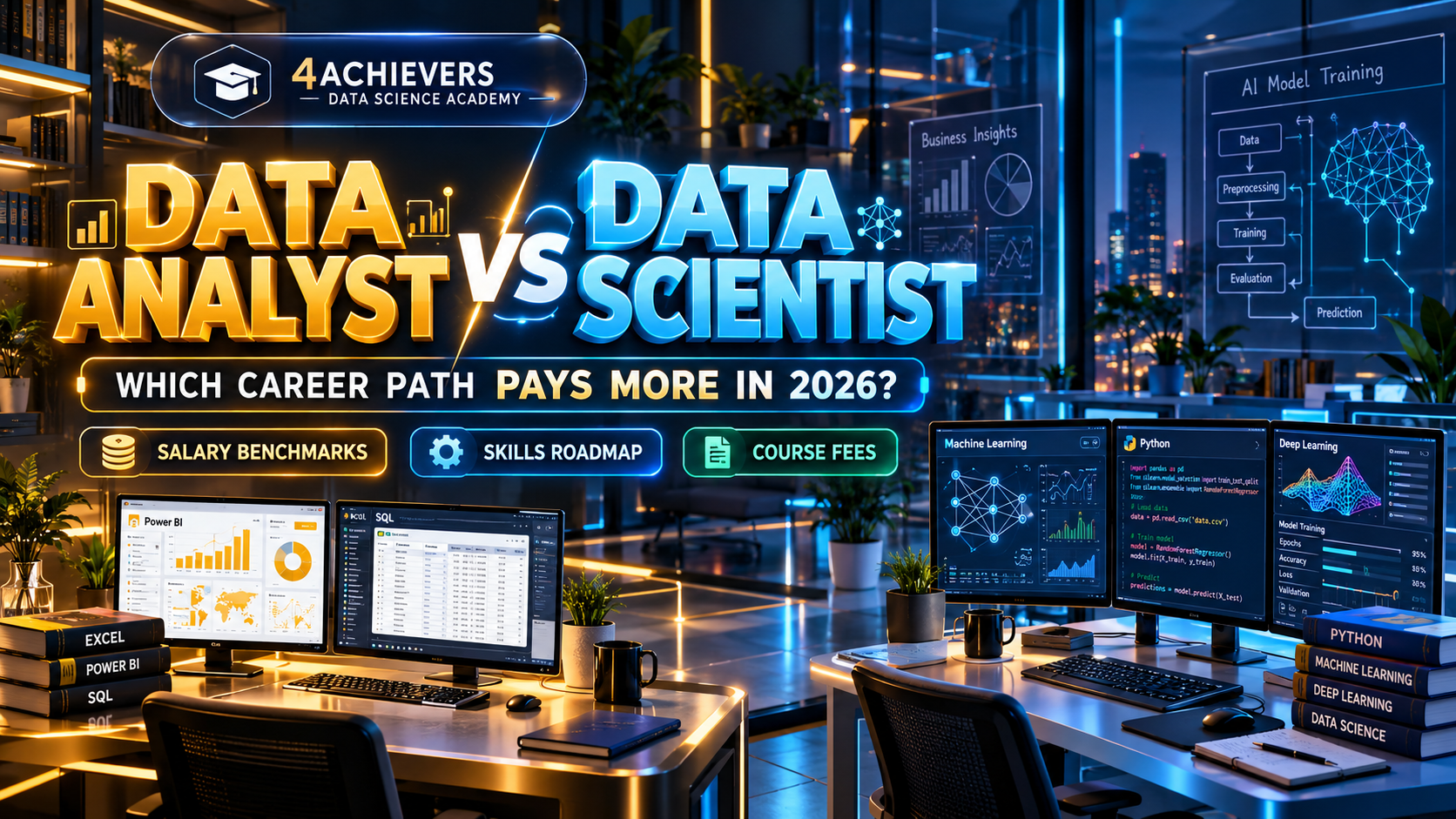 Data Analyst vs Data Scientist: 2026 Salary, Skills & Fees