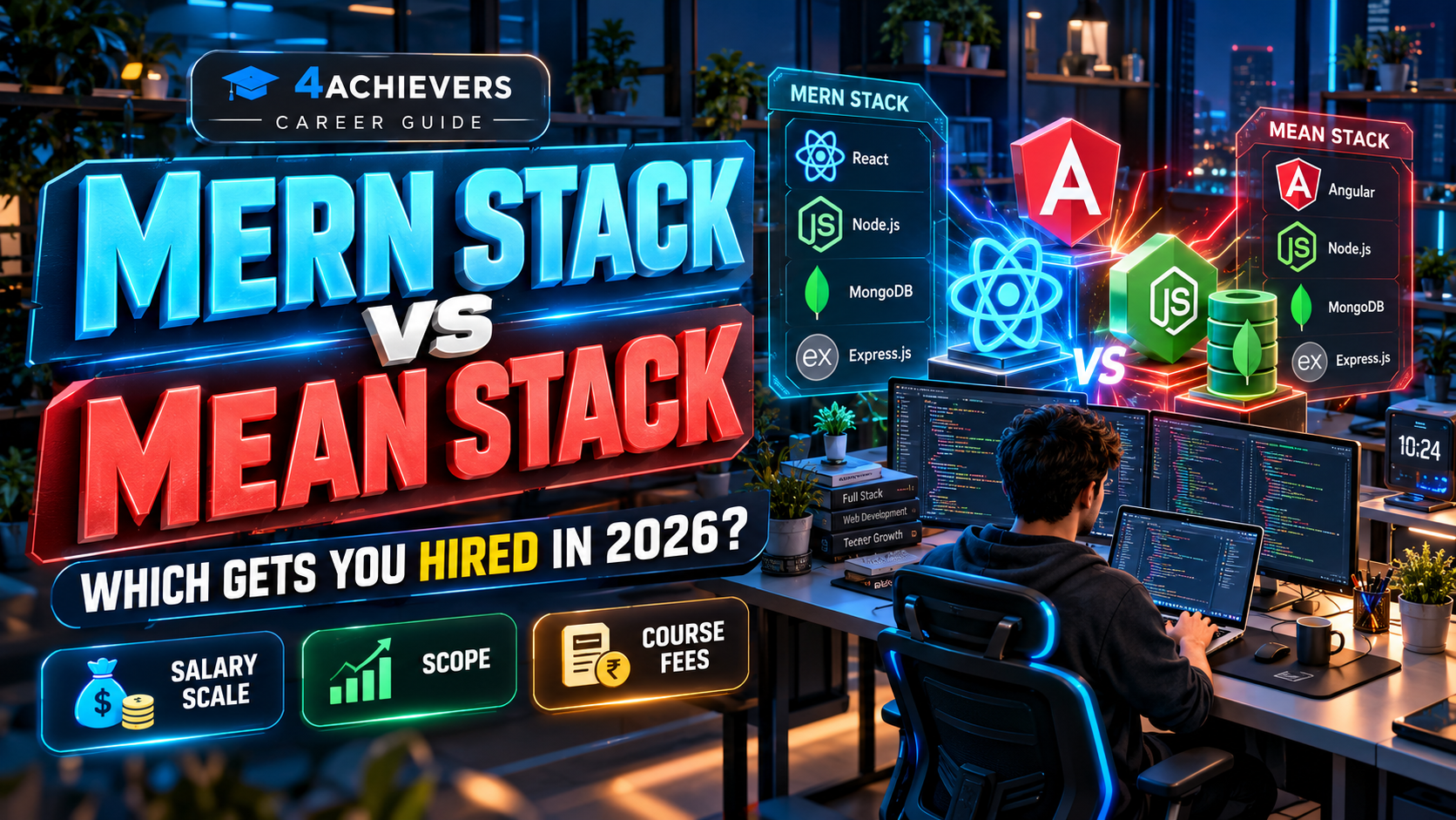 MERN Stack vs MEAN Stack (2026): Salary, Scope & Jobs